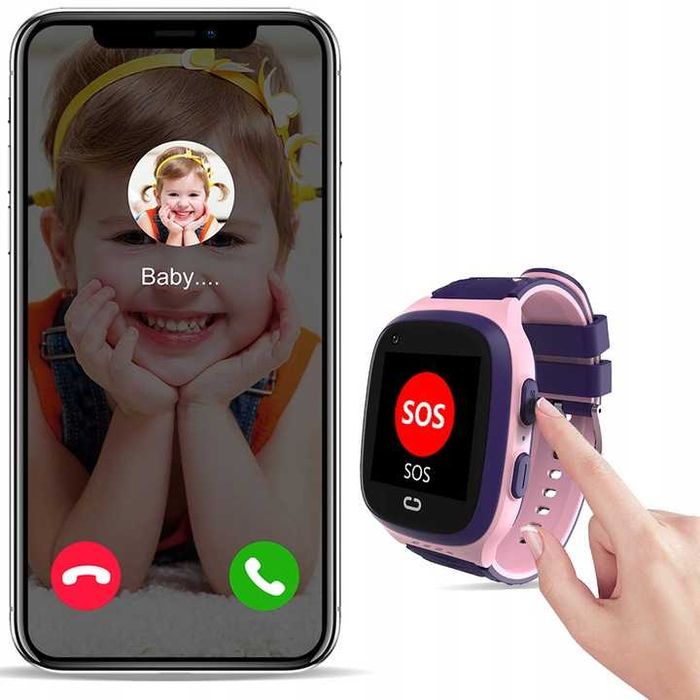 GPS SMS Smartwatch zegarek dla dzieci na kartę SIM wideorozmowy phone