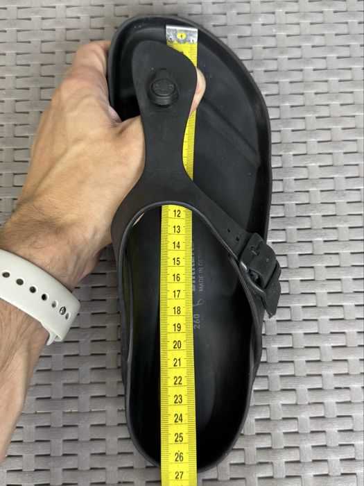 Birkenstock шлепанцы вьетнамки 40 размер черные