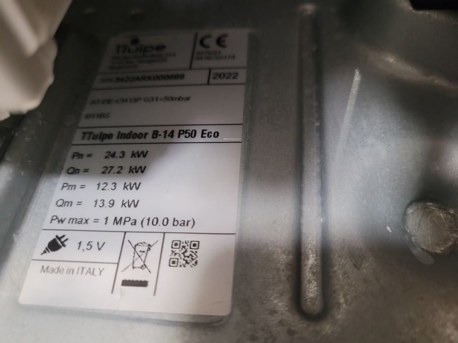 Podgrzewacz propanowy do wody ttulpe e-14 p50 eco