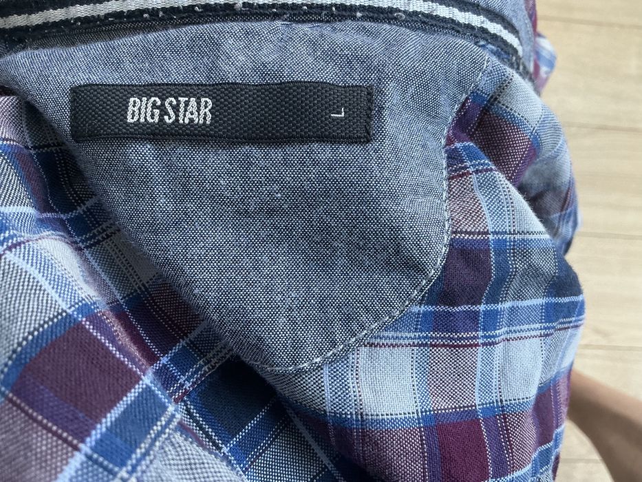 Koszula w kratę luźna Big Star unisex, oversize, rozmiar L