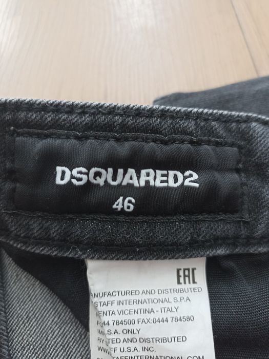 Spodnie męskie Dsquared2 dżinsy slim fit włoska moda rurki denim biker jeans