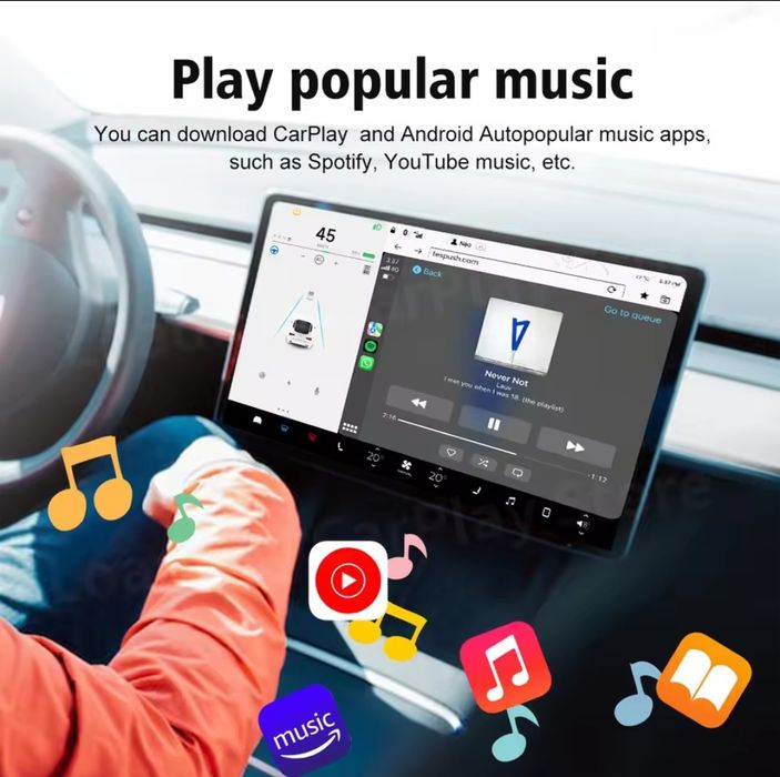 Чудовий Подарунок CarlinKit CarPlay Android Auto для Tesla Model 3 Y