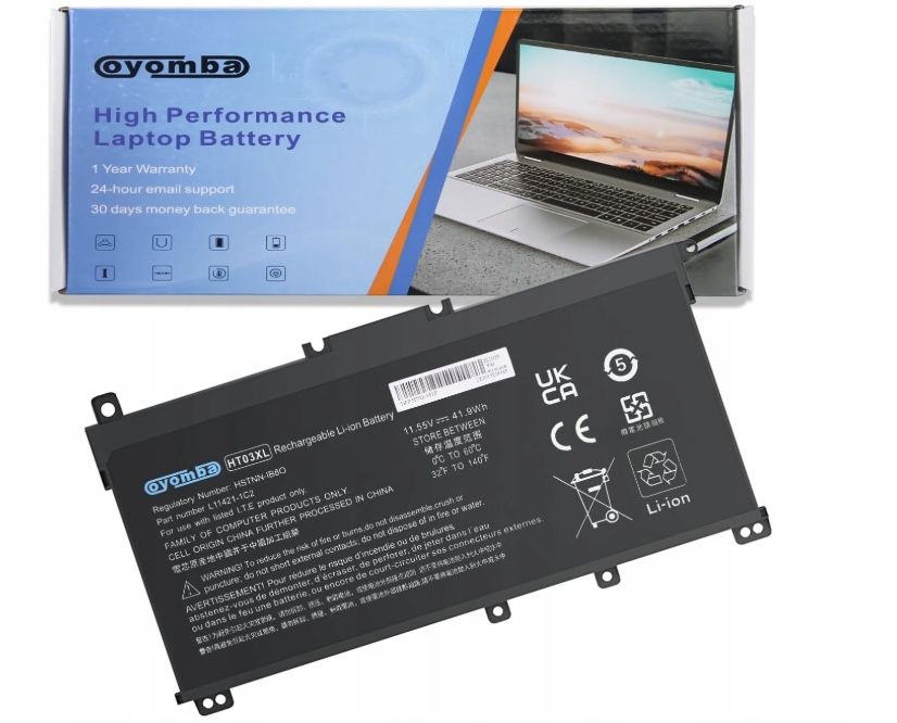 Bateria do laptopa hp pavilon oyomba ht03xl l11421-1c2 11.55v 41.9wh