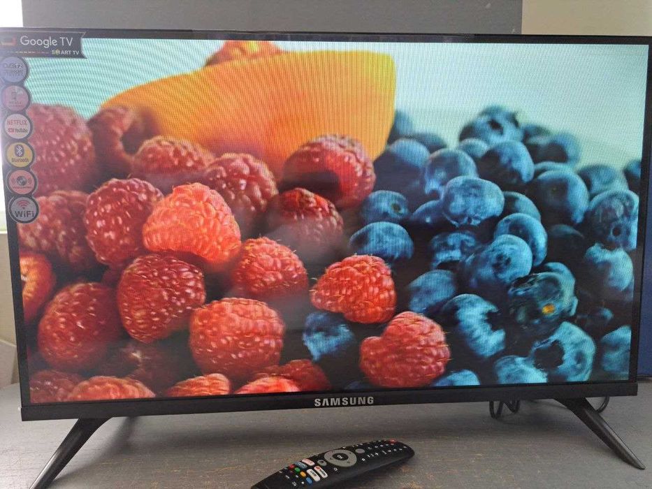Смарт телевізор Самсунг 34' 82см GoogleTV, 4K, WIFI +голосовий пульт