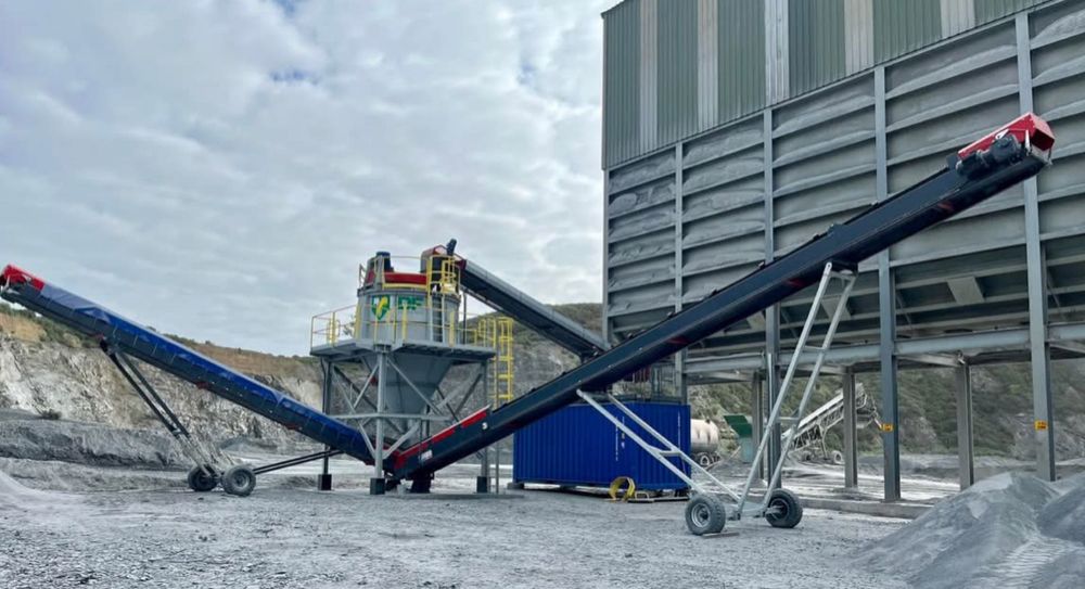 Przenośnik taśmowy Taśma przenośnikowa na kołach