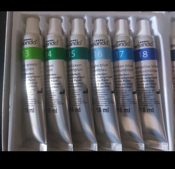 Pack 24 tintas acrílicas NOVO