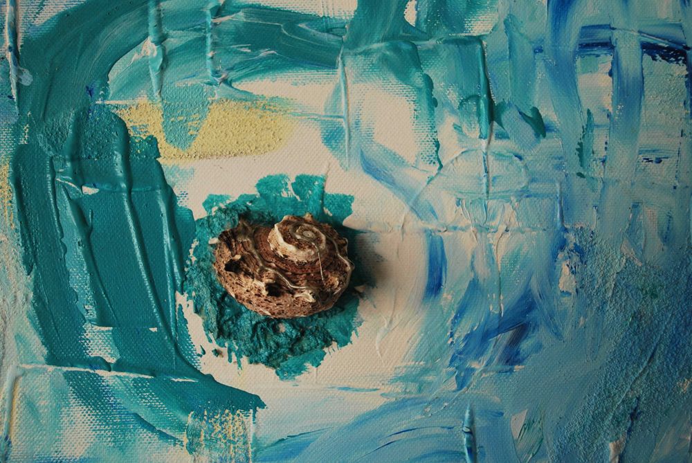 Pintura Original Tela Pintora Carla Monteiro (Decoração Fundo do Mar)