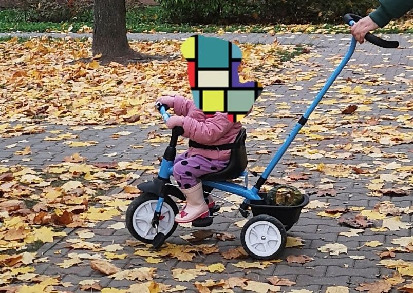 Rowerek pchany trójkołowy
