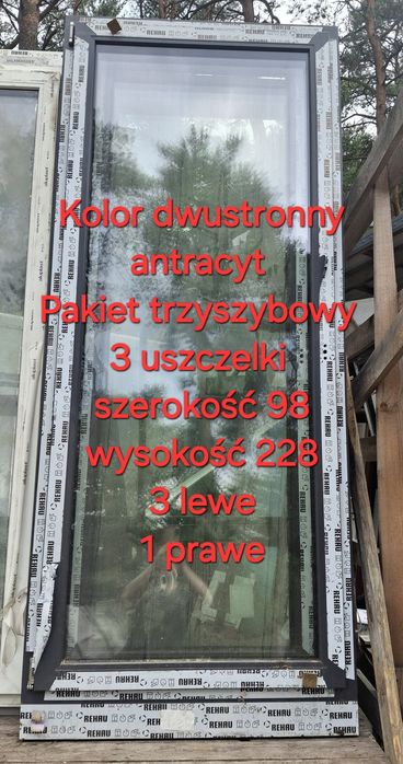 Okno 116x143 nowe 3 szyby Rozwierno-uchylne CIEPŁE