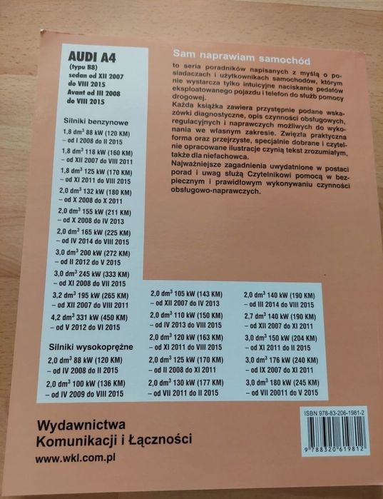 Sam naprawiam Audi A4 I A4 Avant