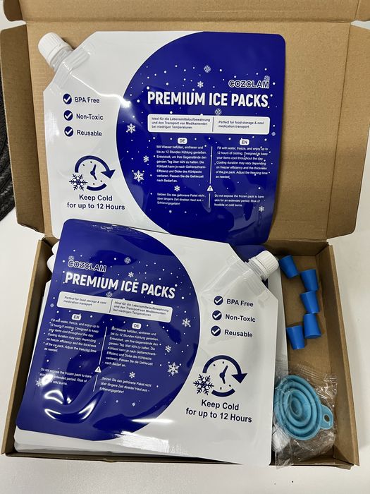 Packs de Gelo Premium – Mantêm 12h de Frio! Novos