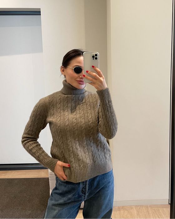 Кашемір вовна светр гольф S стиль old money cos