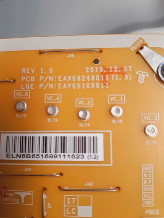 Fonte de alimentação LG EAX68248011 NANO Lgp55-19UL6