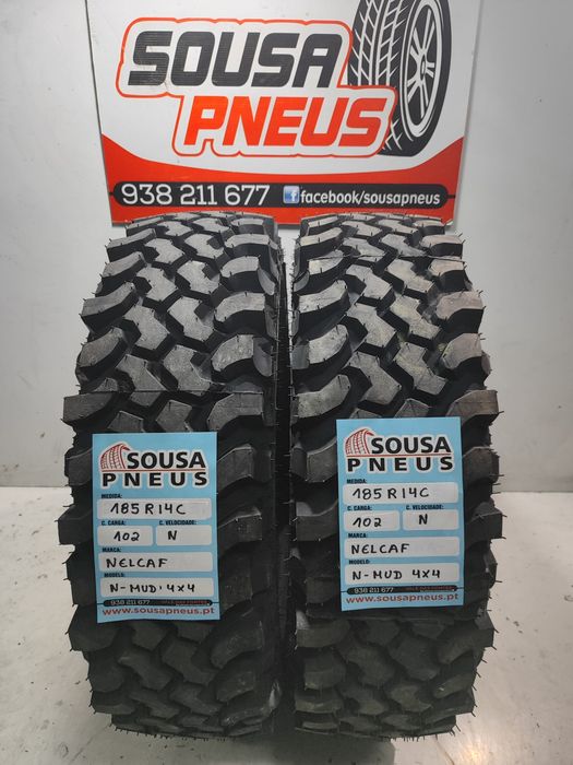 2 pneus novos Nelcaf 185R14C Oferta dos portes 200 euros