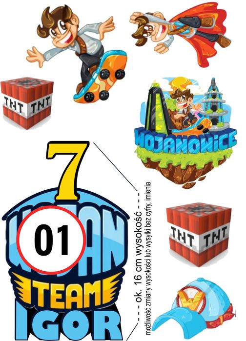 Pan Opłatek na tort - W. TEAM A4