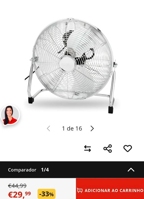 Ventoinha três potências Becken