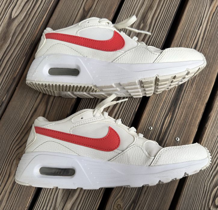 Buty Nike Air Max SC (GS) biało-czerwone, r. 36.5 (23.5 cm)