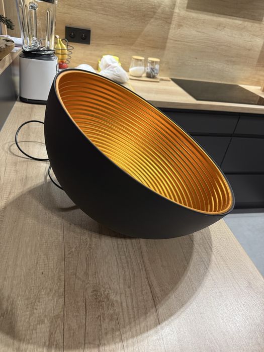 Designerska czarno-złota Lampa sufitowa