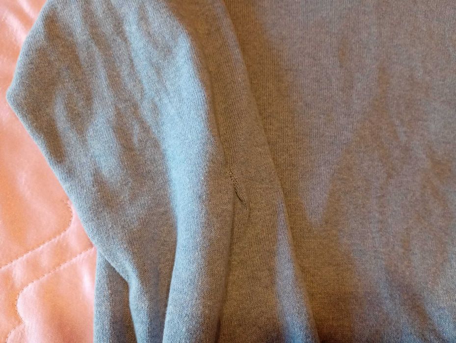 Sweter męski bawełna 100% niebiesko- błękitny