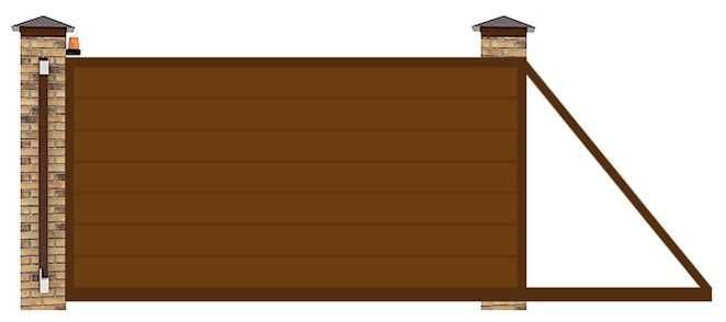 Відкатні ворота під замовлення