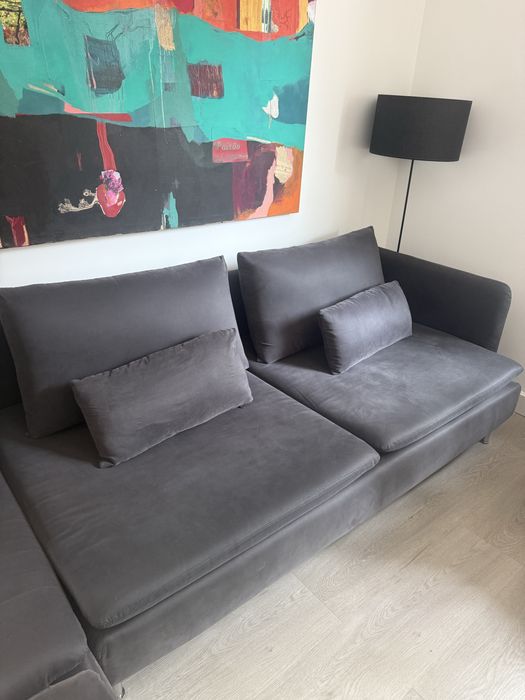 Sofá Ikea cinzento grande