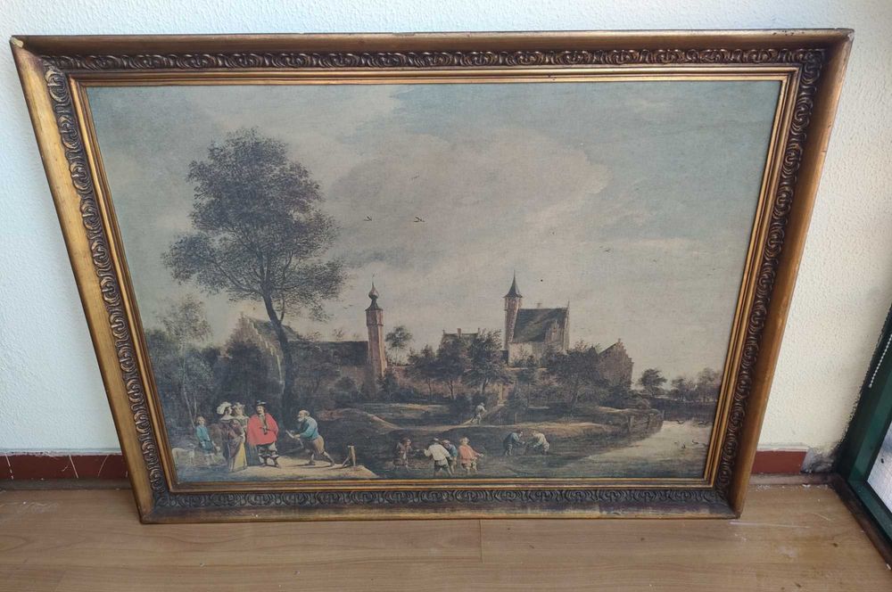 Quadro com moldura vintage