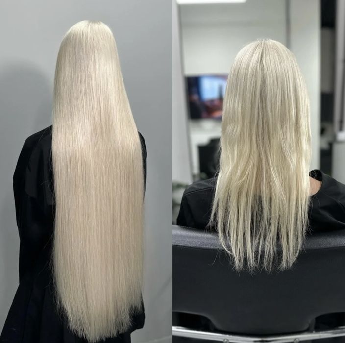 Нарощення волосся. Професійне нарощування біопротеїнового волосся!