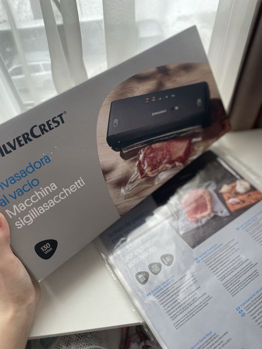 Новий вакууматор SilverCrest + 25 пакетів + рулон 2,5 м