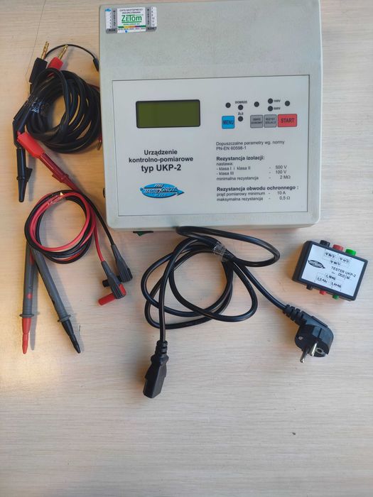 Urządzenie do pomiaru rezystancji, test oprawy oświetleniowej.