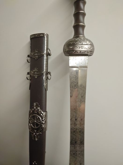 Stalowy polerowany damasceński miecz Gladius nowy larp cosplay owe