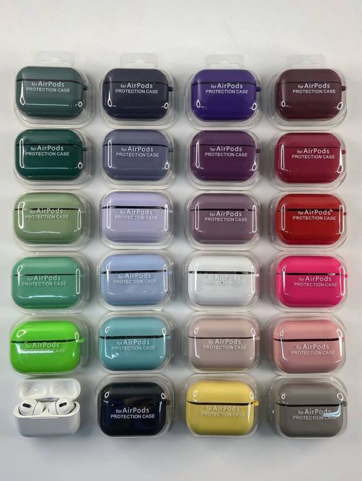 Чехол чохол для Apple AirPods Pro 3 2 4 з карабіном з мікрофіброю