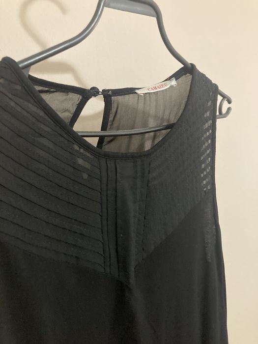 Czarna bluzka bez rekawów