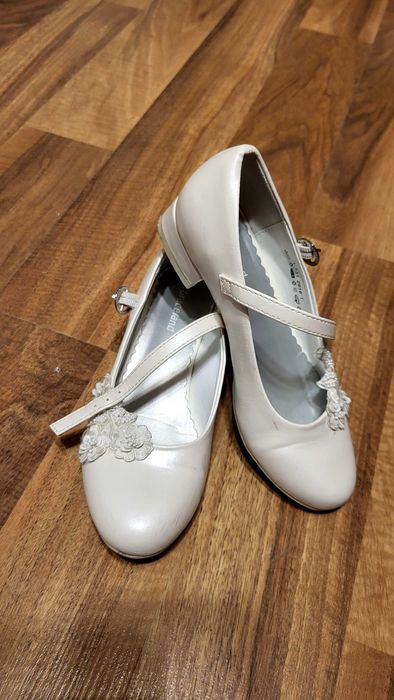 Buty białe komunijna komunijne