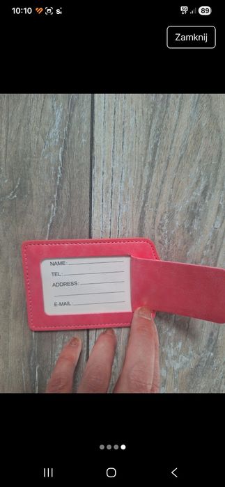 Zawieszka na walizkę z identyfikatorem