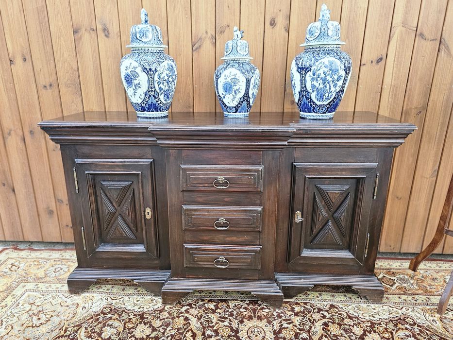 Komoda sosnowa ciemna 147 cm #1463 Stylowy Węgrów