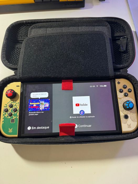 Nintendo Switch OLED Edição Zelda Tears of the Kingdom + Jogo