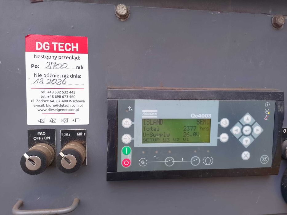 Agregat prądotwórczy Atlas Copco QAS 250