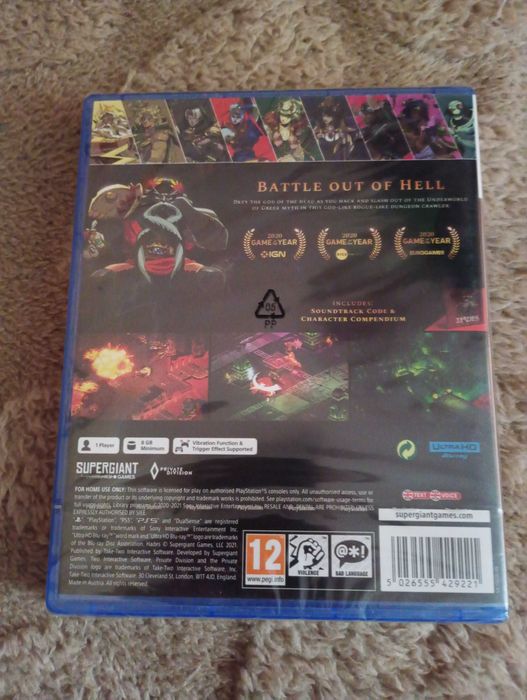 HADES PS5 Nowa, zafoliowana, okładka po angielsku
