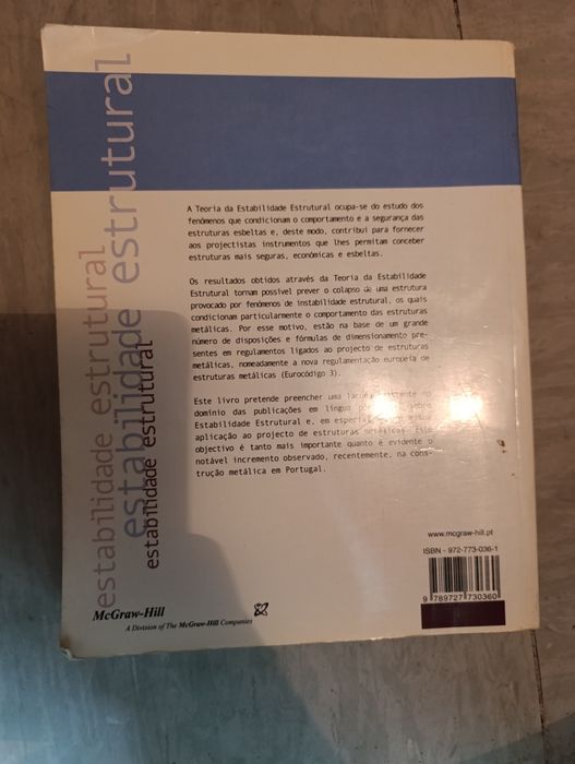 Estabilidade Estrutural - António Reis (portes incluídos)