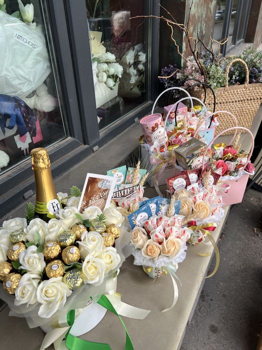 Мильні квіти, троянди, подарункові бокси Вінниця В НАЯВНОСТІ РОЗПРОДАЖ