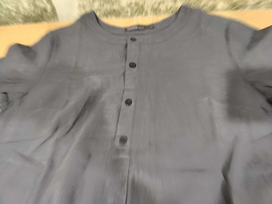 Vestido bata azul marinho