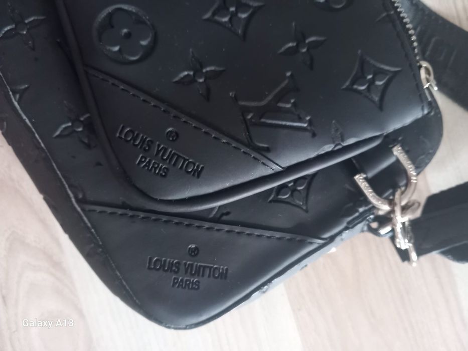 Louis Vuitton monogram czarna torebka na ramię