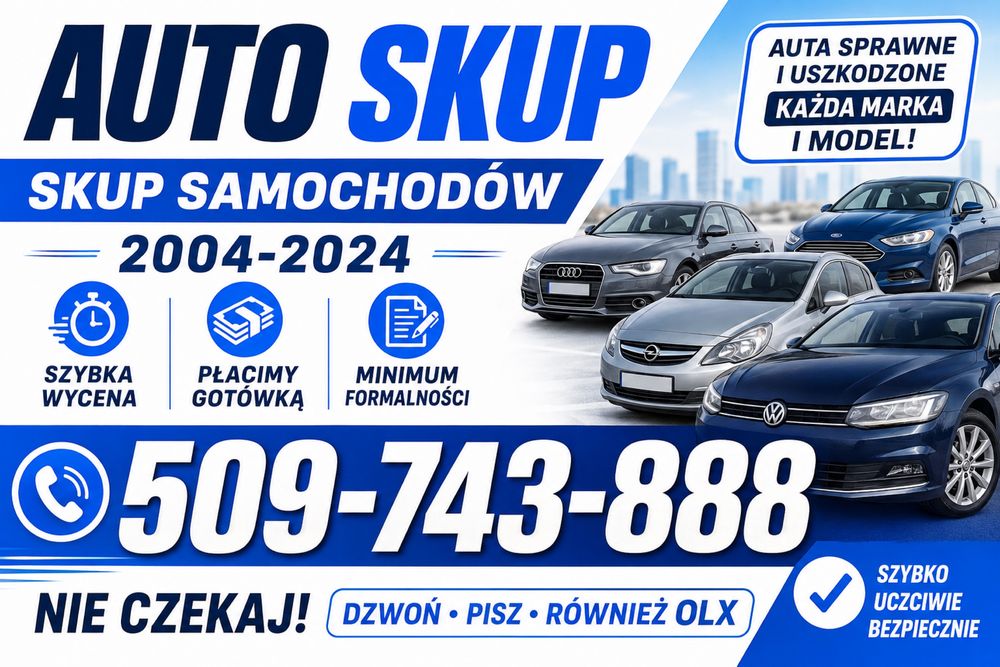 Odkupimy od Państwa każde auto sprawne lub do naprawy, szybki dojazd wycena, gotówka i umowa od ręki, Stargard i okolice.