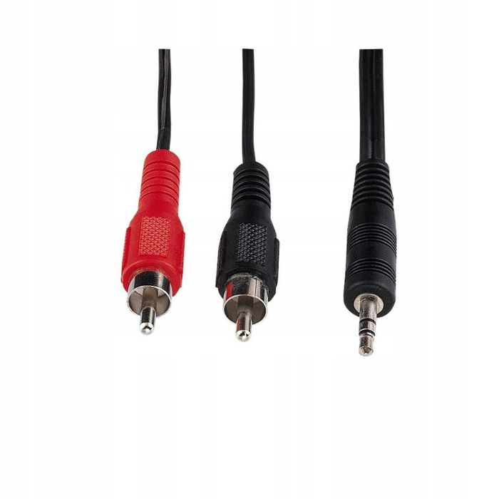 Kabel audio MiniJack 3.5 mm - 2x CINCH bardzo długi 15m