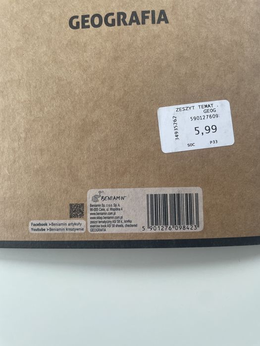 Zeszyty A5 58 kartek