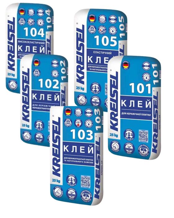 Клей 102 для плитки та керамограніту крайзель Kreisel 25 кг Доставка
