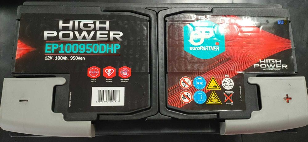 BATERIA 	EPOWER HIGH POWER 12V 100AH 950AF 353X175X190 +D (VT-H3)