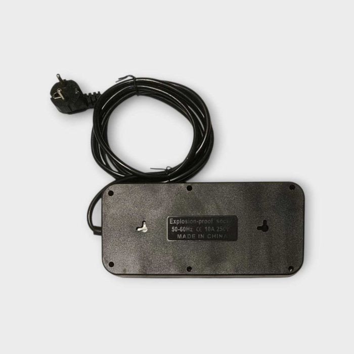 Мережевий фільтр, подовжувач на 6 розетки, 2 м, 2500 Вт