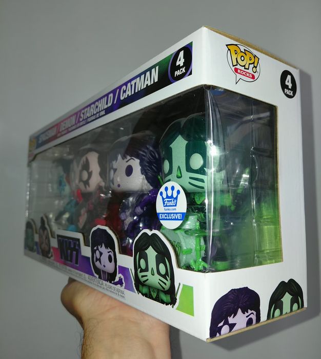 Funko Rocks Kiss (Colour Spotlight) Exclusive 4 pack
