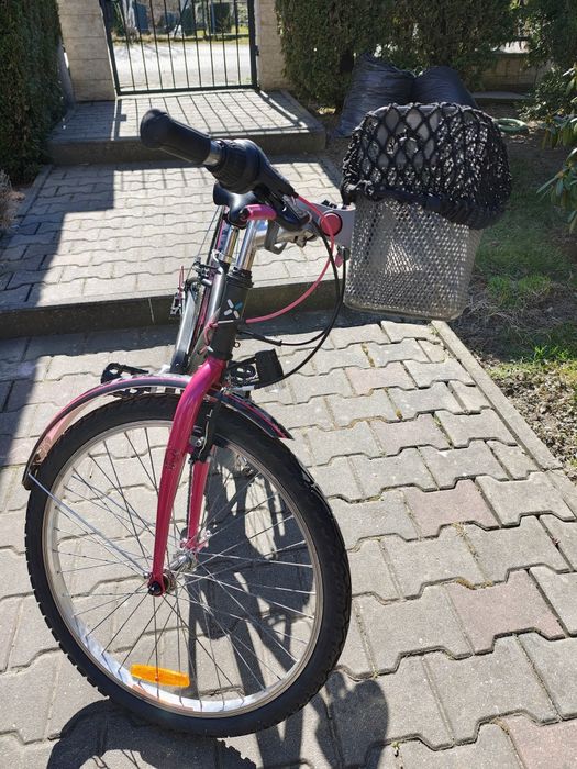 Rower Decathlon Btwin poply 500 dla dziecka  dziewczynki